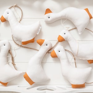 Goose Garland, scandinavian garland, farmhouse decoration, geese garland, rustic garland, countryside garland