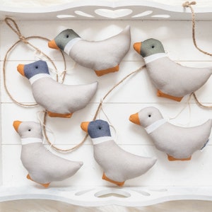 Ducks garland, Scandinavian garland, duck garland, country house decor, farmhouse decoration, ducks decoration