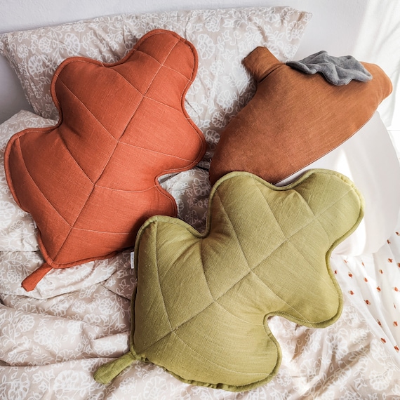 leaf shaped pillow