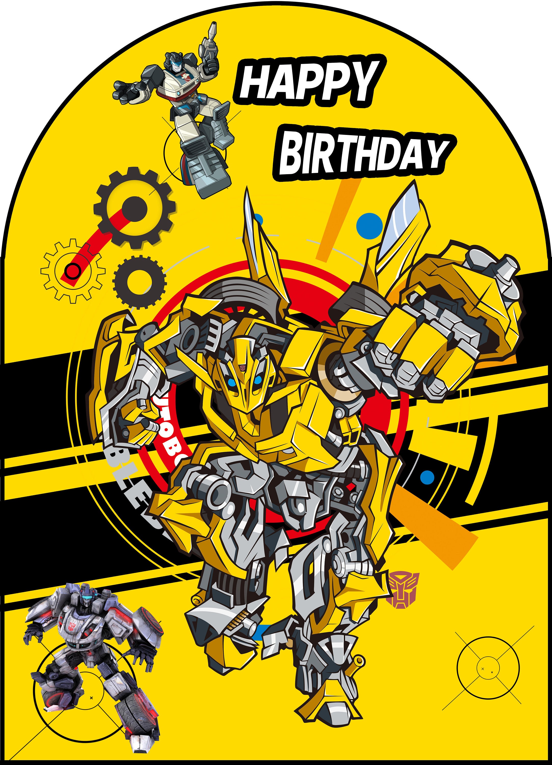 Bumblebee Prime Transformers Theme Birthday Decorations, Bumblebee ...