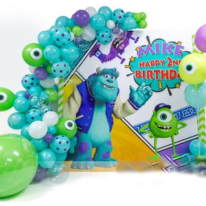 Monsters University theme party balloon kit, Monsters balloon, Monsters Mike and Sully Party, Boys birthday party, ONLY Balloon Garland