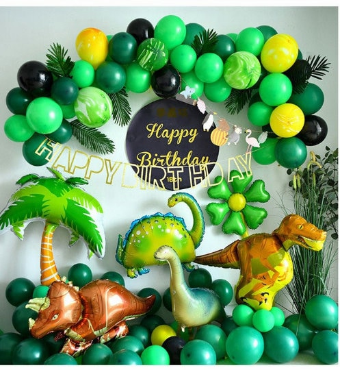 AYUQI Dinosaurs Birthday Party Decorations Set, Dinosaur Theme Birthday  Balloons for Kids Boys Baby Shower