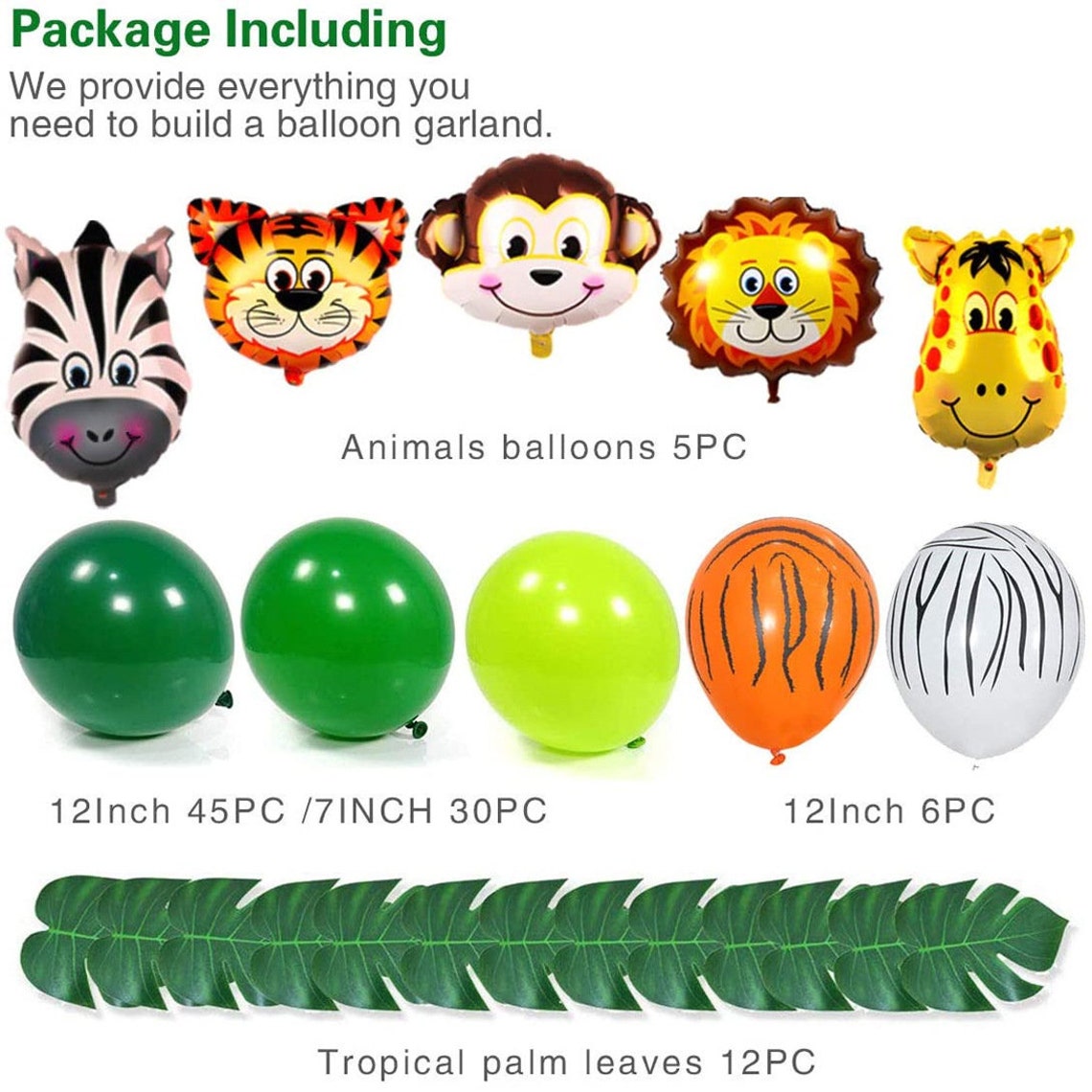 Jungle Theme Birthday Decorations Jungle Theme Birthday Party Etsy