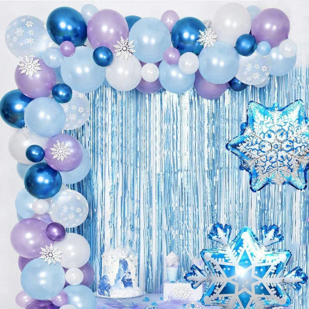 Frozen Themed Balloon Garland Kit from Ellie's Party Supply