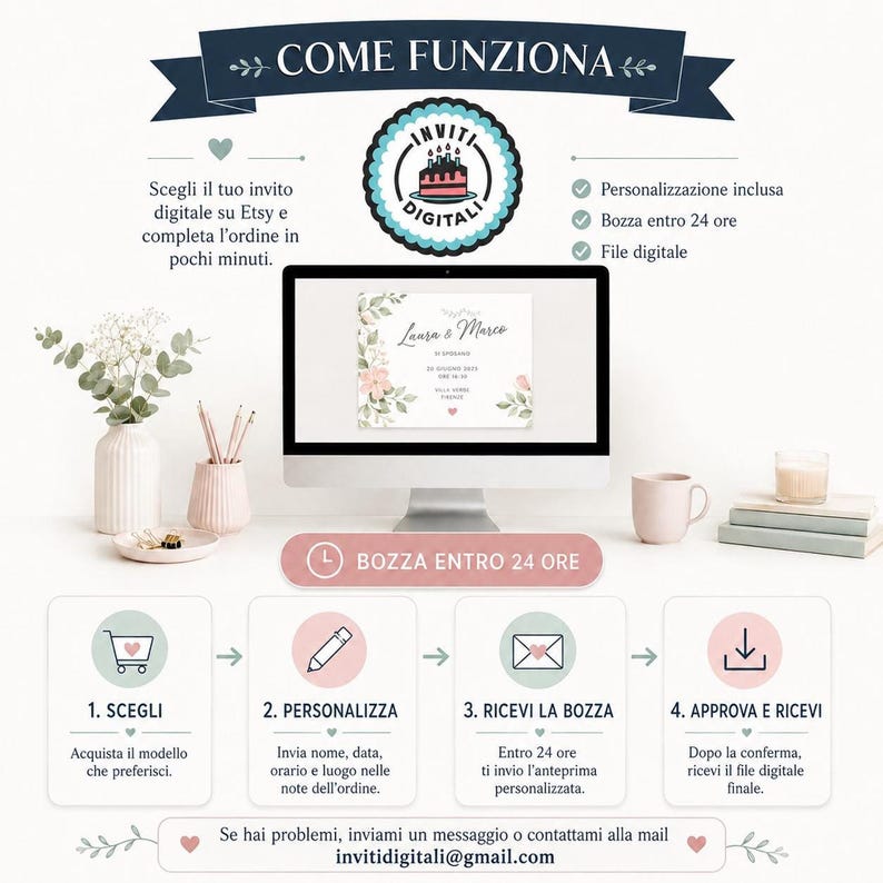 bear with blue and peach balloons Baptism Invitation, Personalized Digital Invitation for WhatsApp image 3