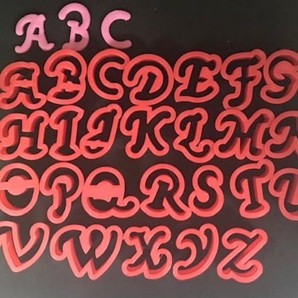 Fondant Letters Etsy