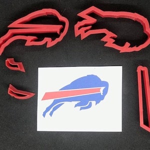 Classic Buffalo Bills Logo Debosser Cookie Cutter