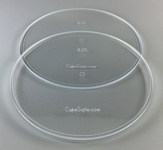 Cake Safe Round Acrylic Disk Sets Etsy
