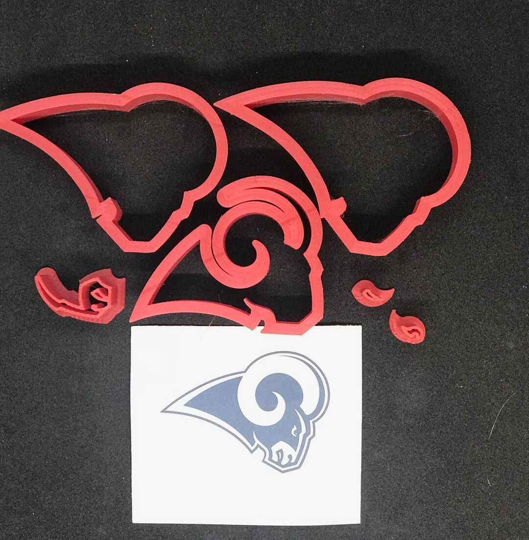 Los Angeles Rams Fondant Cookie Cutter Etsy