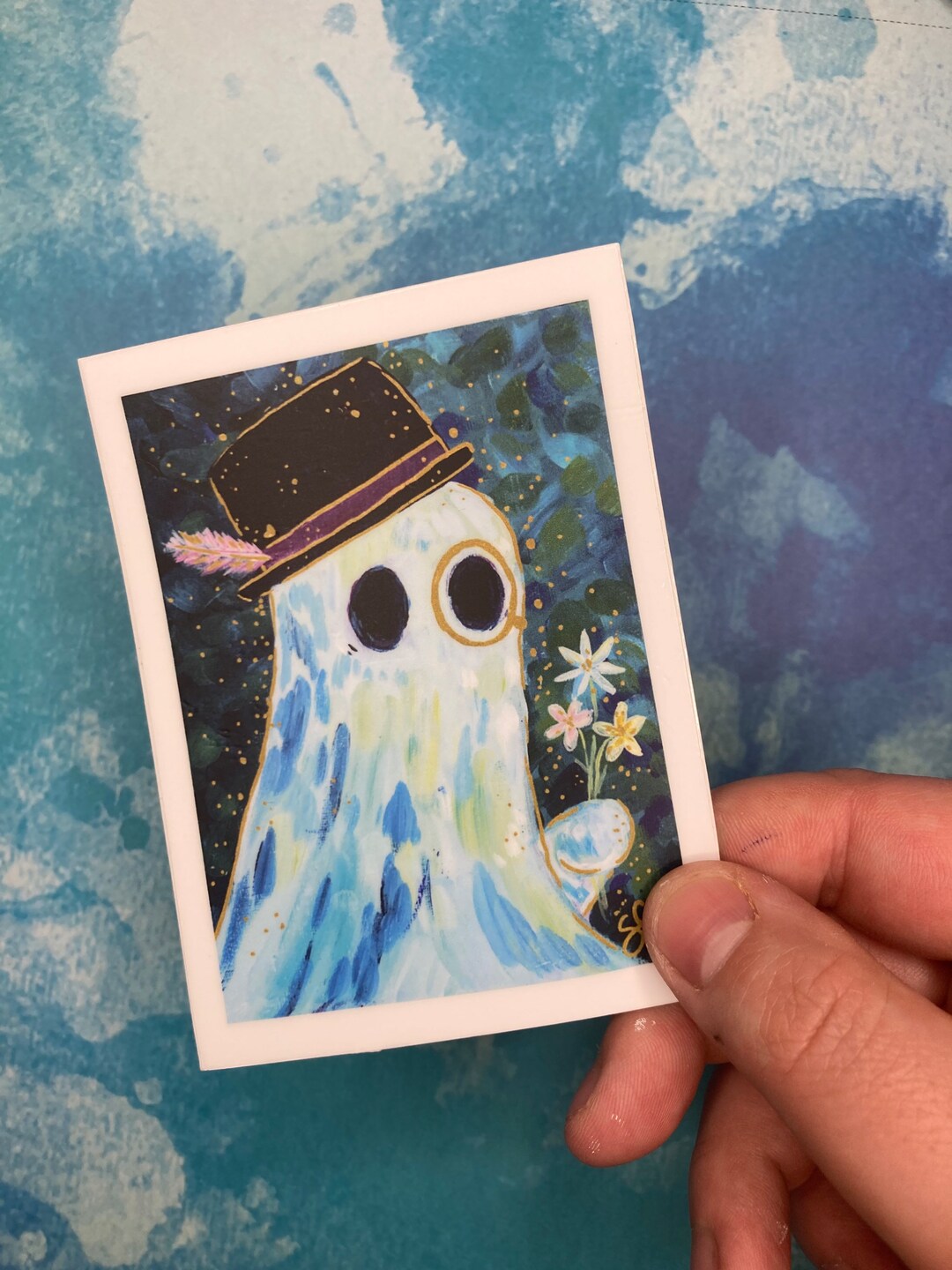 Ghost Sticker Vinyl Sticker Waterproof Sticker Laptop - Etsy