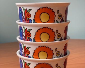 Cuencos de ramekin villeroy y boch Acapulco, vajilla de mediados de siglo, utensilios para hornear vintage, vajilla de Pascua, regalo para ella, regalo para él, platos mcm