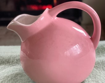 Pink Medalta Pottery Jug, Vintage Canadian Pottery, Pink Pitcher, Gift for Mom, Gift for Her, Dinnetware, Barware, Gifts, Collectibles, MCM