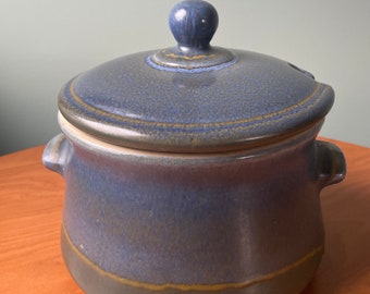 Sopa grande Tureen, utensilios de cocina de mediados de siglo, vajilla verde azul, vajilla MCM, regalo para ella, regalo para él, regalo para parejas, utensilios para hornear vintage,