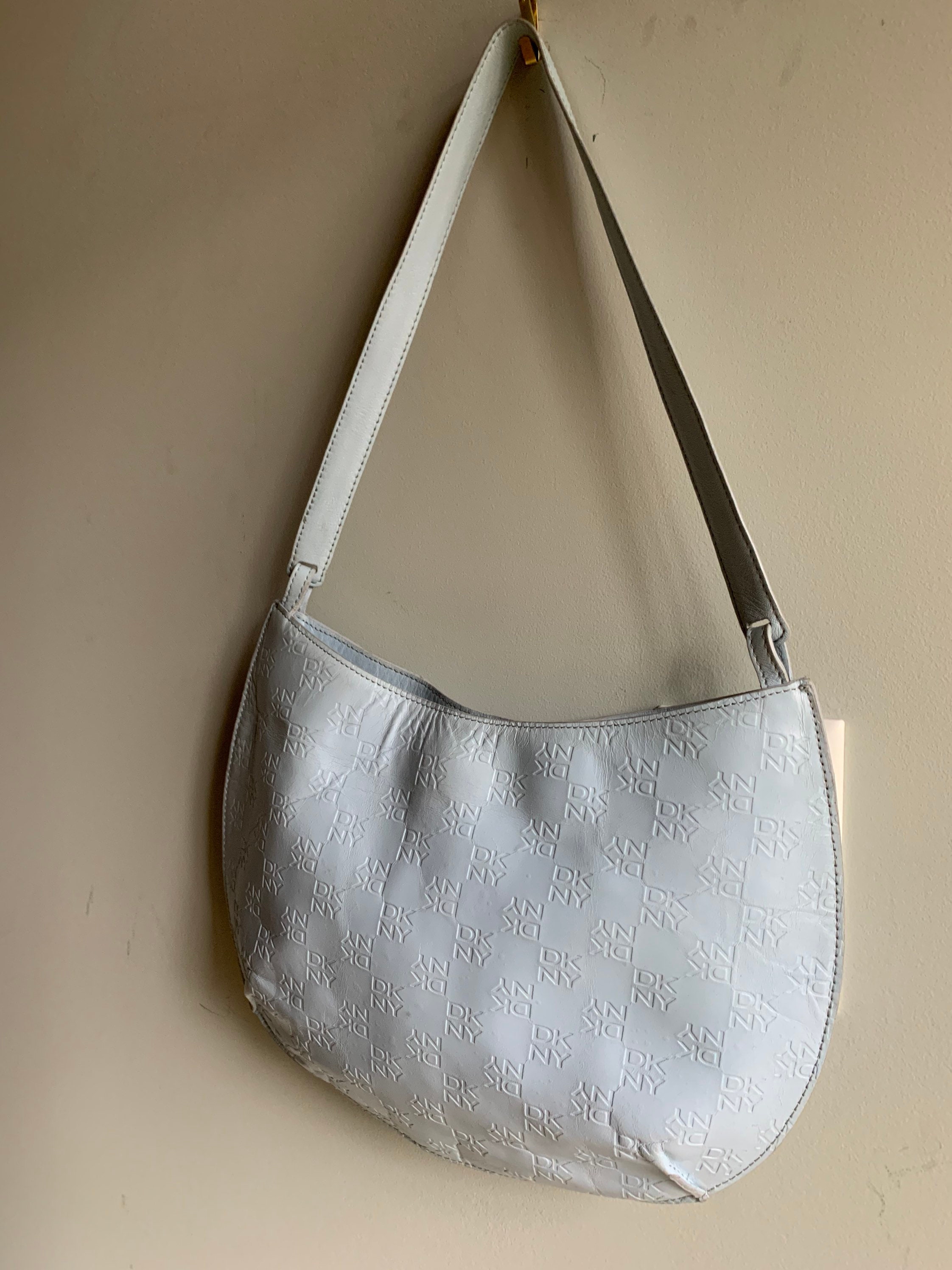 Robin Egg Blue Purse DKNY Handbag DKNY Purse Vintage Blue Bag Monogrammed DKNY Designer Handbag Gift for Her Etsy Israel