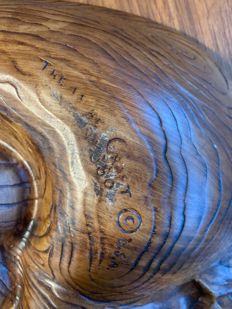 Vintage Treasure Craft Chip Dip Bowl Retro Green Apple Serving Etsy