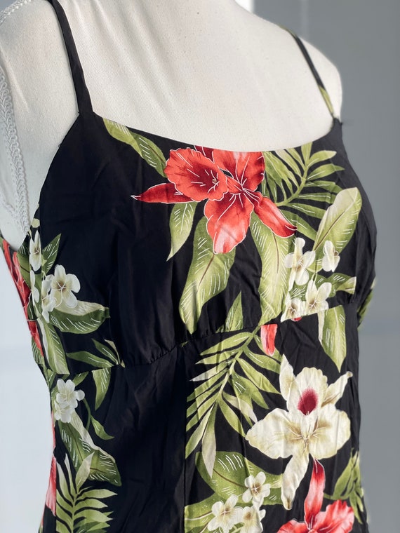 Vintage Hawaiian Dress, Size Medium, Floral Beach… - image 5
