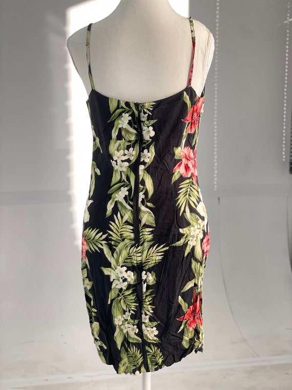 Vintage Hawaiian Dress, Size Medium, Floral Beach… - image 9