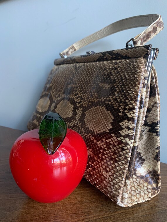 Red and black snakeskin purse new arrivals