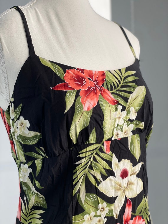 Vintage Hawaiian Dress, Size Medium, Floral Beach… - image 8