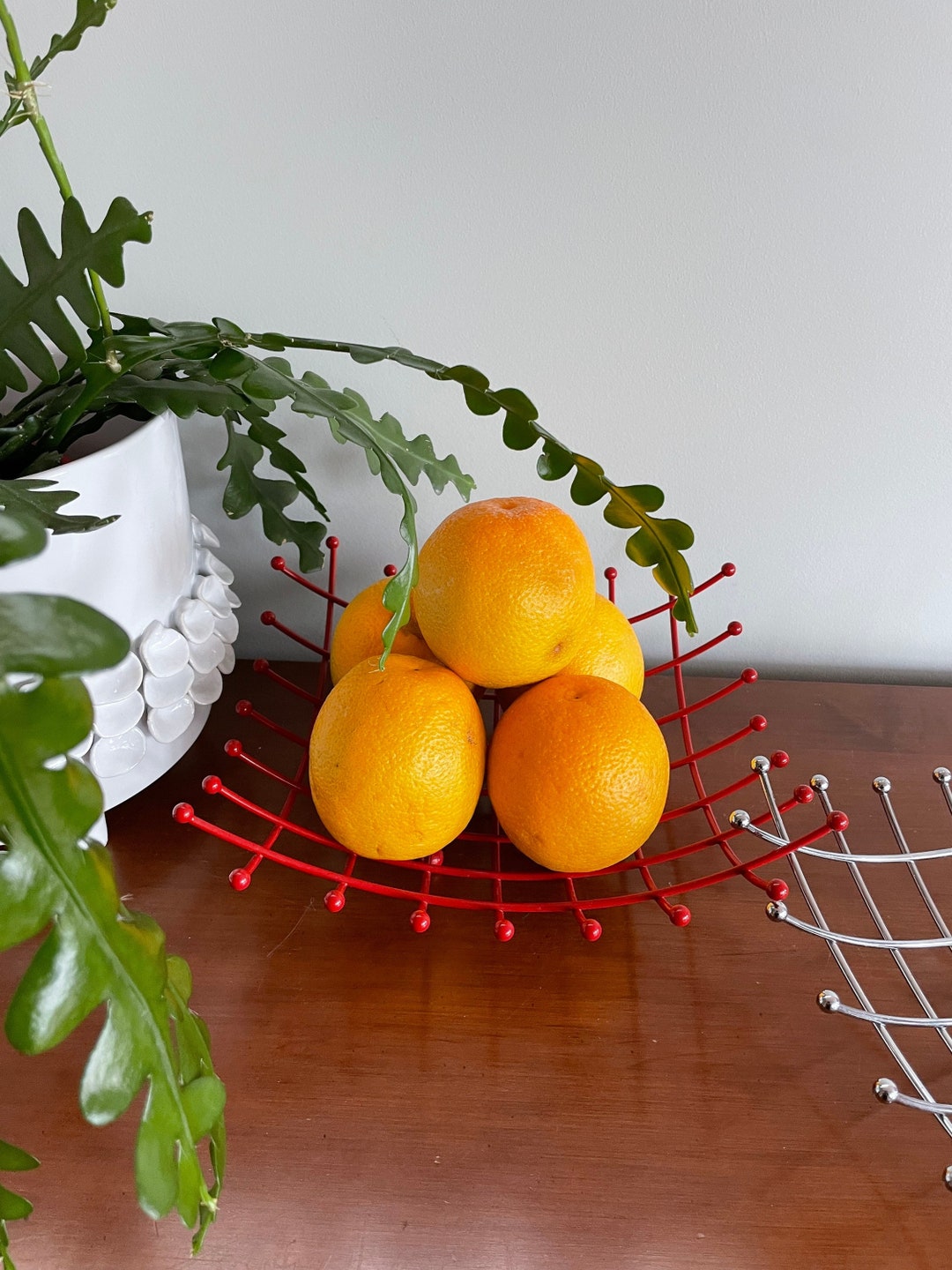 Wire Fruit Basket Table Centrepiece Interior Decor Home Etsy