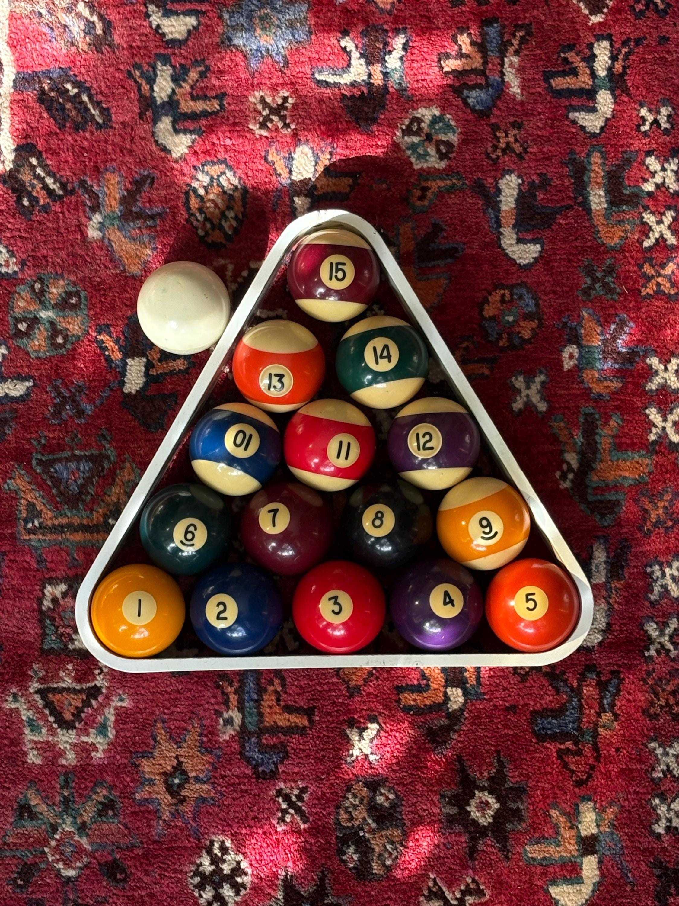 Boule De Billard Vintage En Bakélite Ambrée - Jeu Ou Décoration - Très Bon état