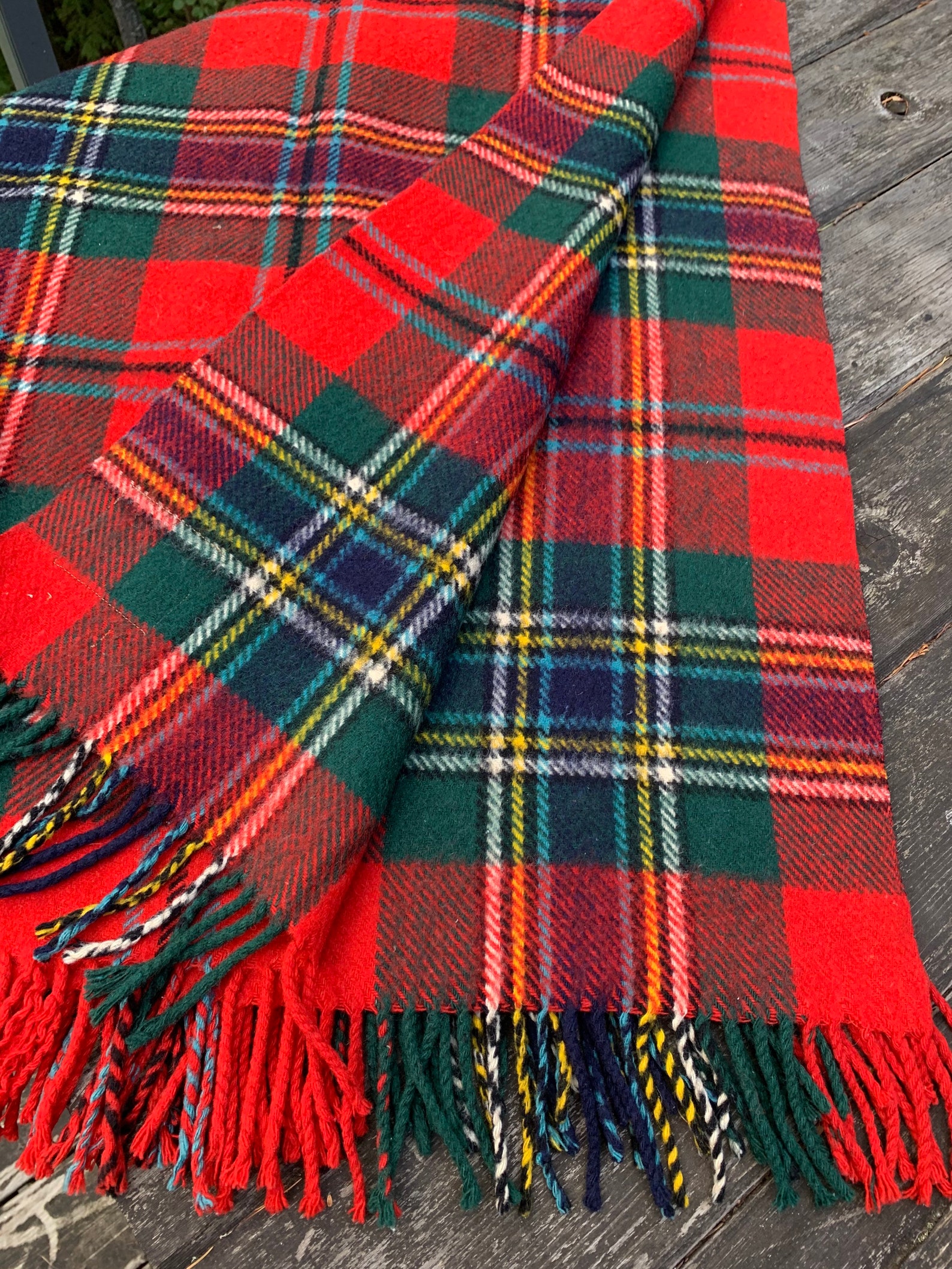 Scottish Tartan Blanket Vintage Wool Tartan Throw Wool - Etsy