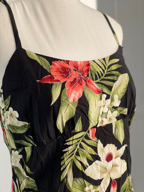 Vintage Hawaiian Dress, Size Medium, Floral Beach… - image 2