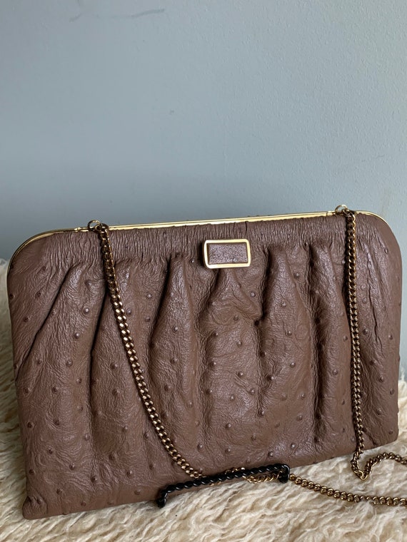 DOMINO Lady (Crossbody Ladies Genuine Ostrich Leather Purse Purse) – Louis  Cardini The Turrella shop 2 minutes walk from the station! (All Handmade  Leather Goods)
