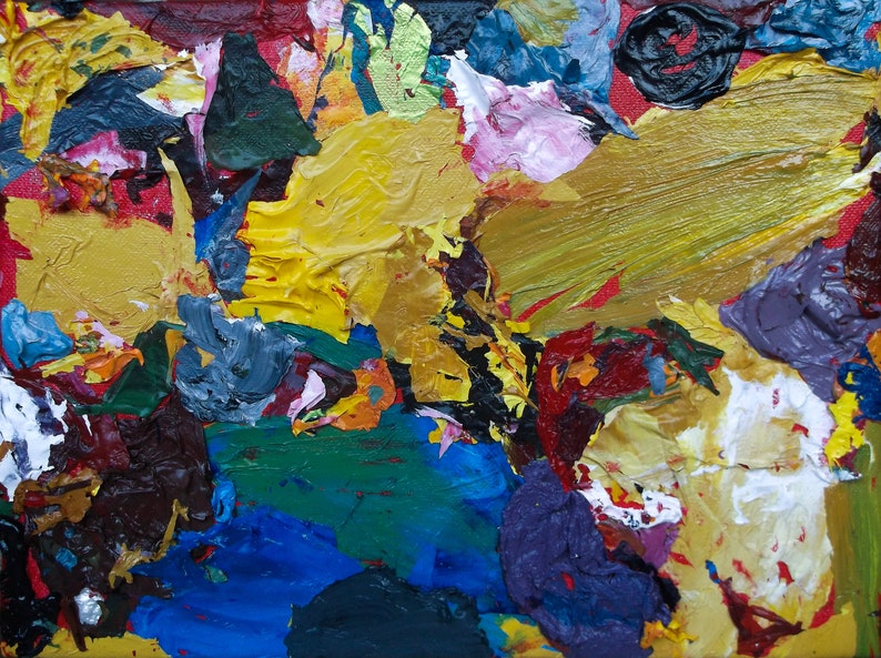 Palette complète en anglais Peinture acrylique abstraite Etsy France