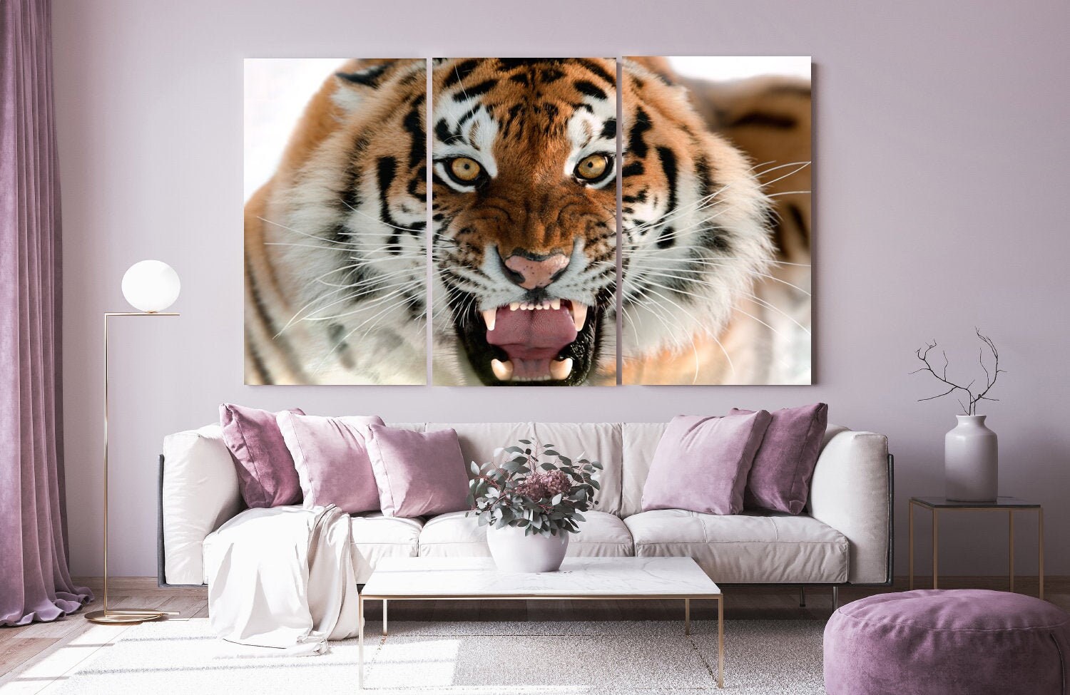 Awesome Tiger Wall Print Art Tiger Creative Wall Decor Tiger Etsy