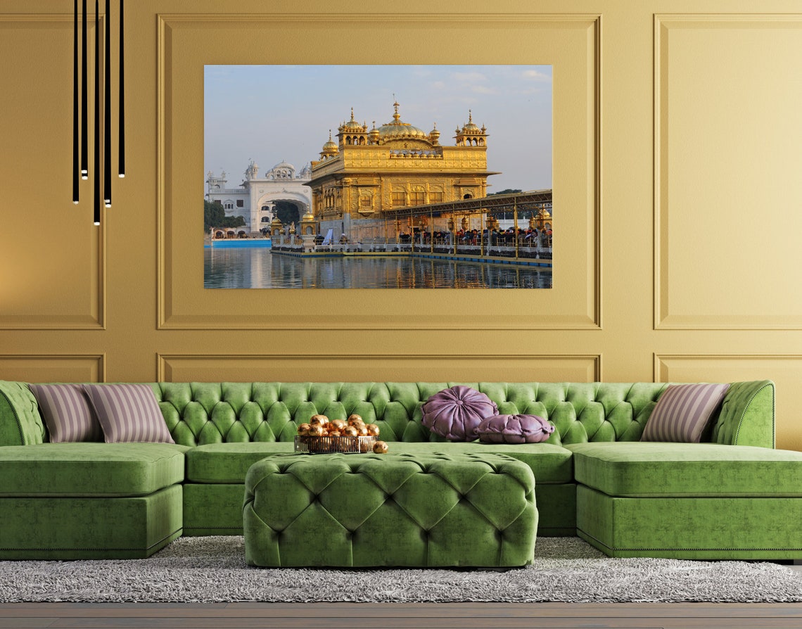 Golden Temple Art Canvas Print Amritsar Art Sikh Gurdwara | Etsy