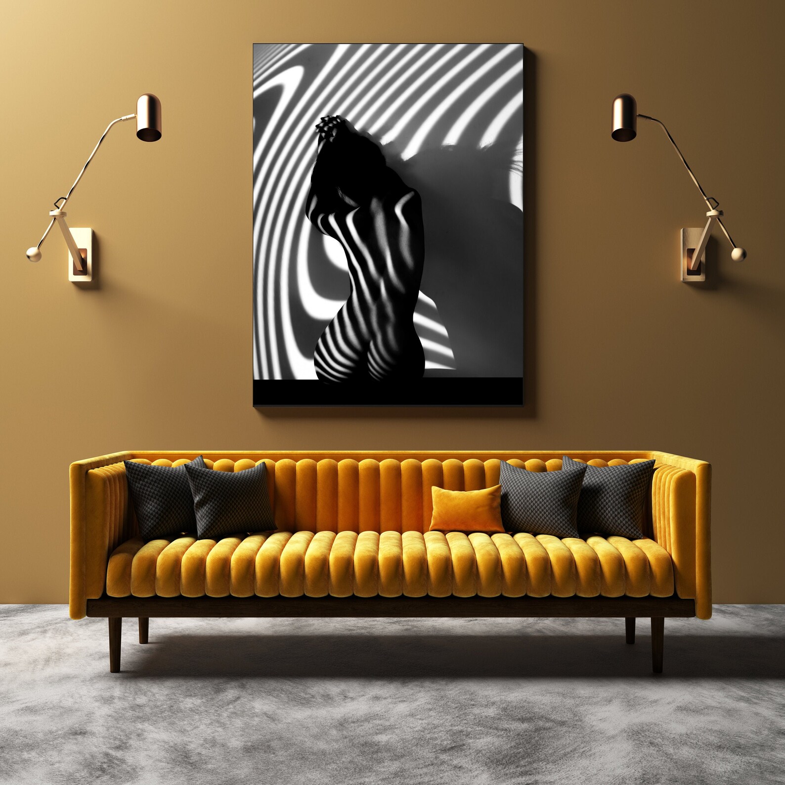 Nude Art Canvas Print Noir et Blanc Impression Erotica | Etsy