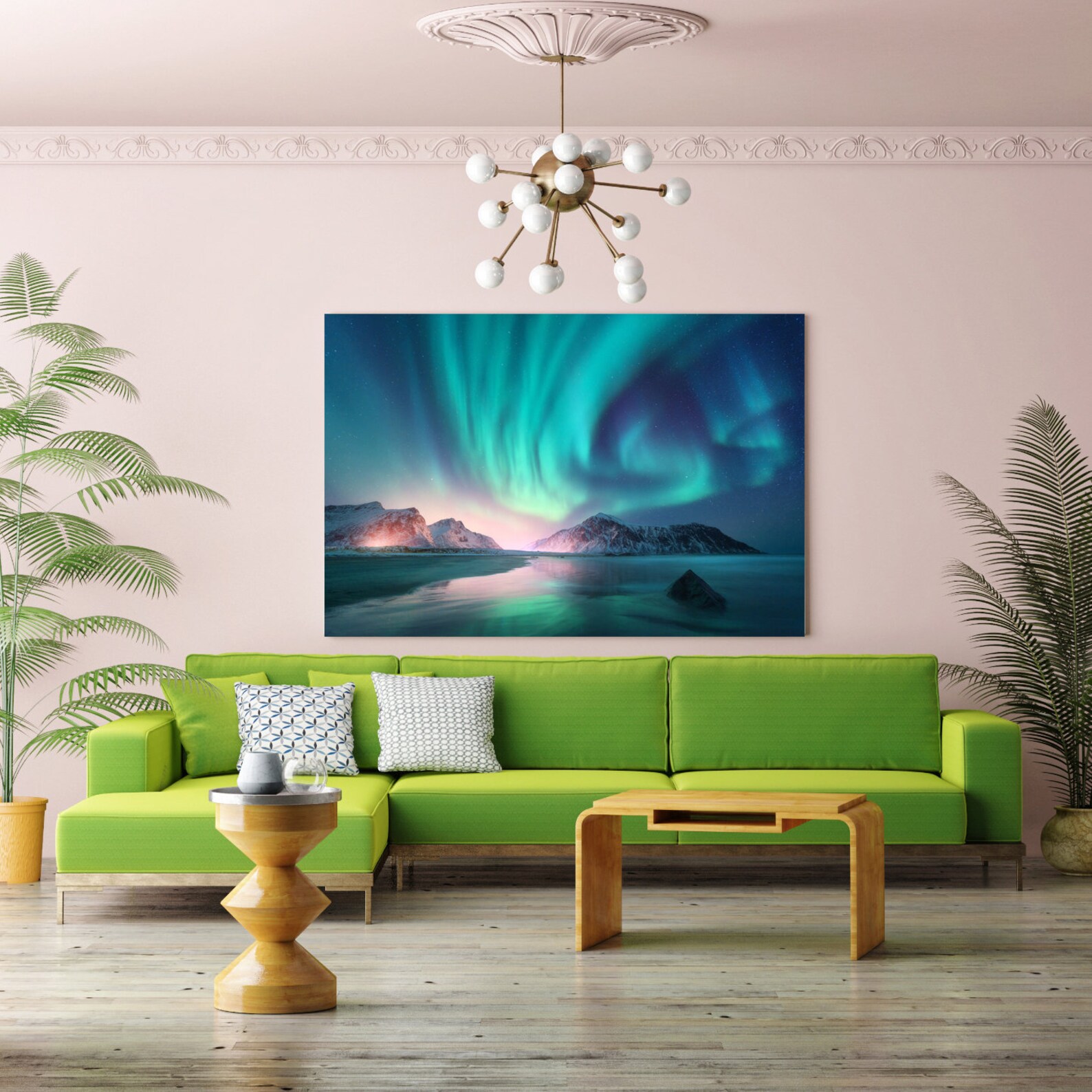 Northern Lights Beautiful Wall Decor Polar LightsTravel Wall Etsy