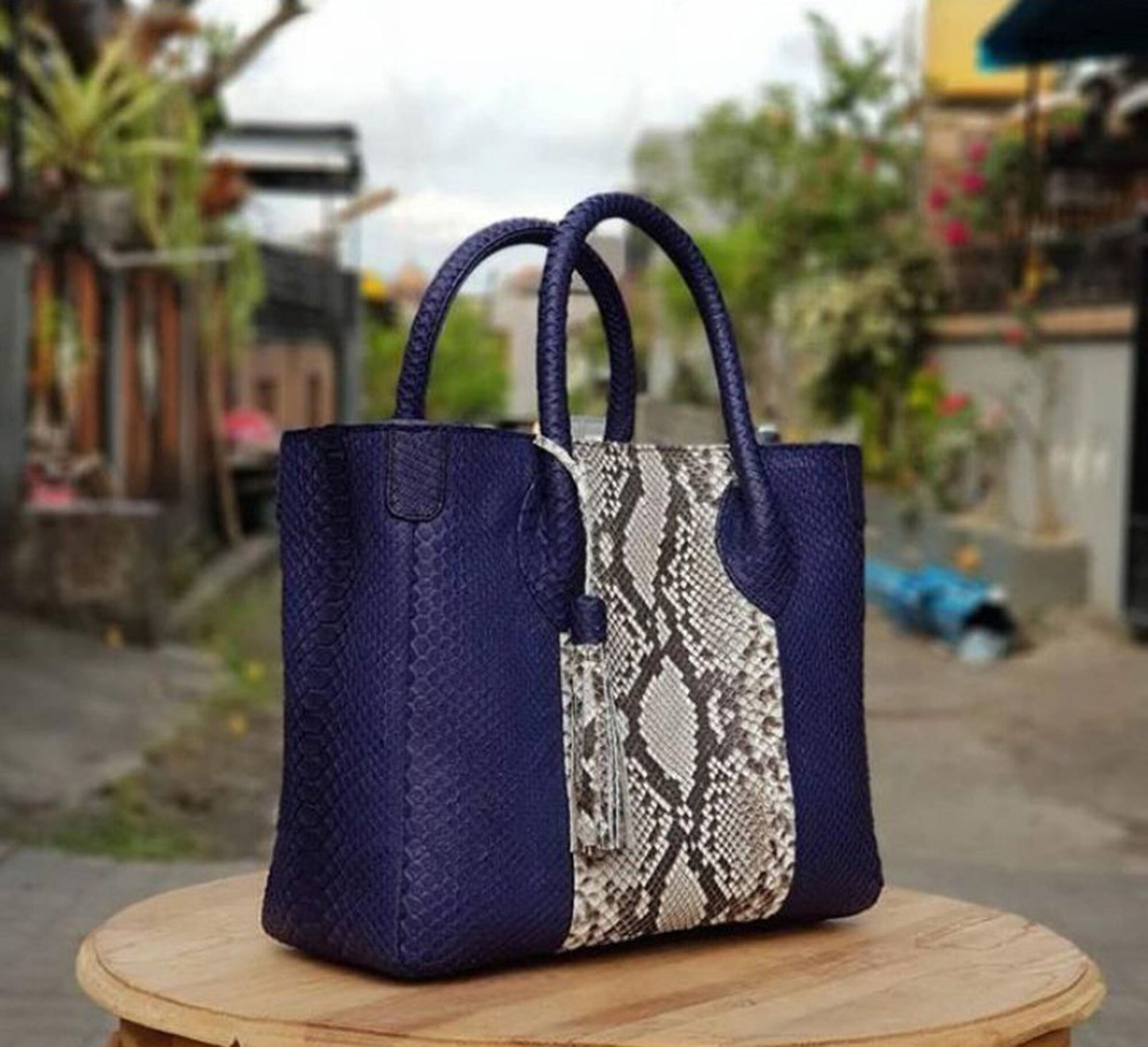 Genuine Python Leather Bag High Quality Handmade | Etsy