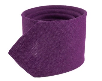 Set Cravatta E Fiocco Viola In Poliestere Per Uomo + Fazzoletto Abbinato In Omaggio - Taglia Multi-fit Adulti - Foto 9