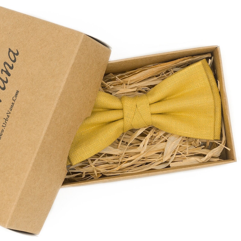 mens mustard yellow tie