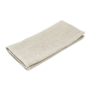 Handmade Linen Pocket Square: Gray Mens Handkerchief