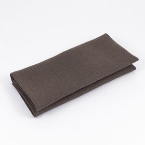 Cacaobraunes Einstecktuch: Handgefertiges Herren Einstecktuch