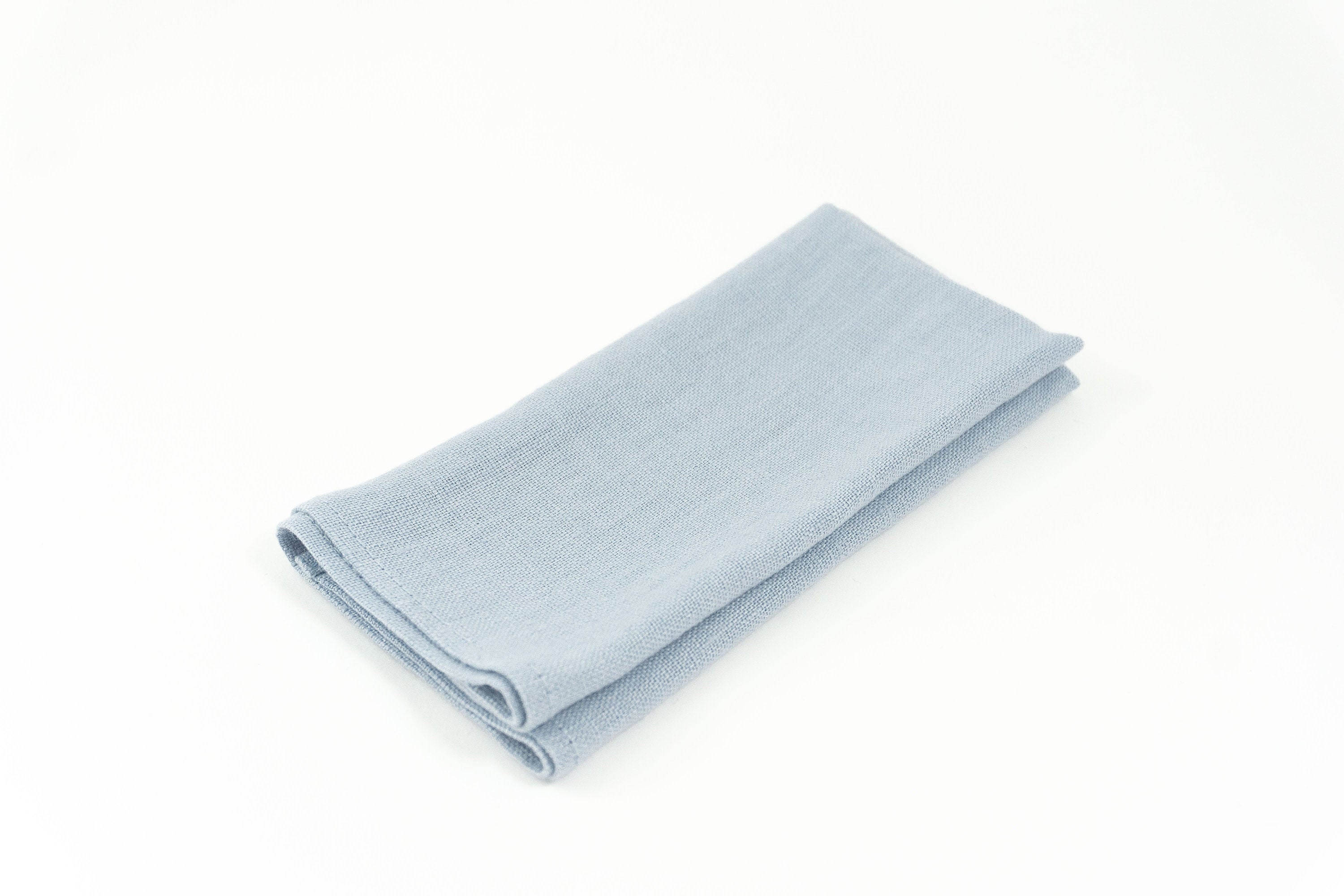 Dusty Blue Color Linen Pocket Square or Handkerchief for Men | Etsy