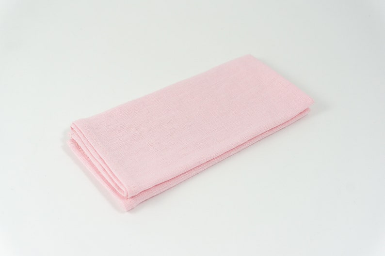Pink color linen necktie for man wedding necktie for groomsmen proposal gift available with matching pocket square