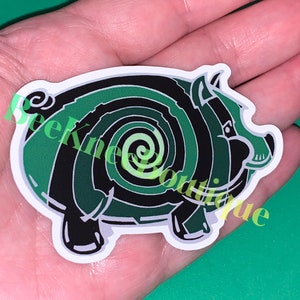 Mystery Spot Pig n’ a Poke Vinyl Die-Cut Supernatural Sticker, aka SPN Sticker, based on Sam Winchester & Dean Winchester