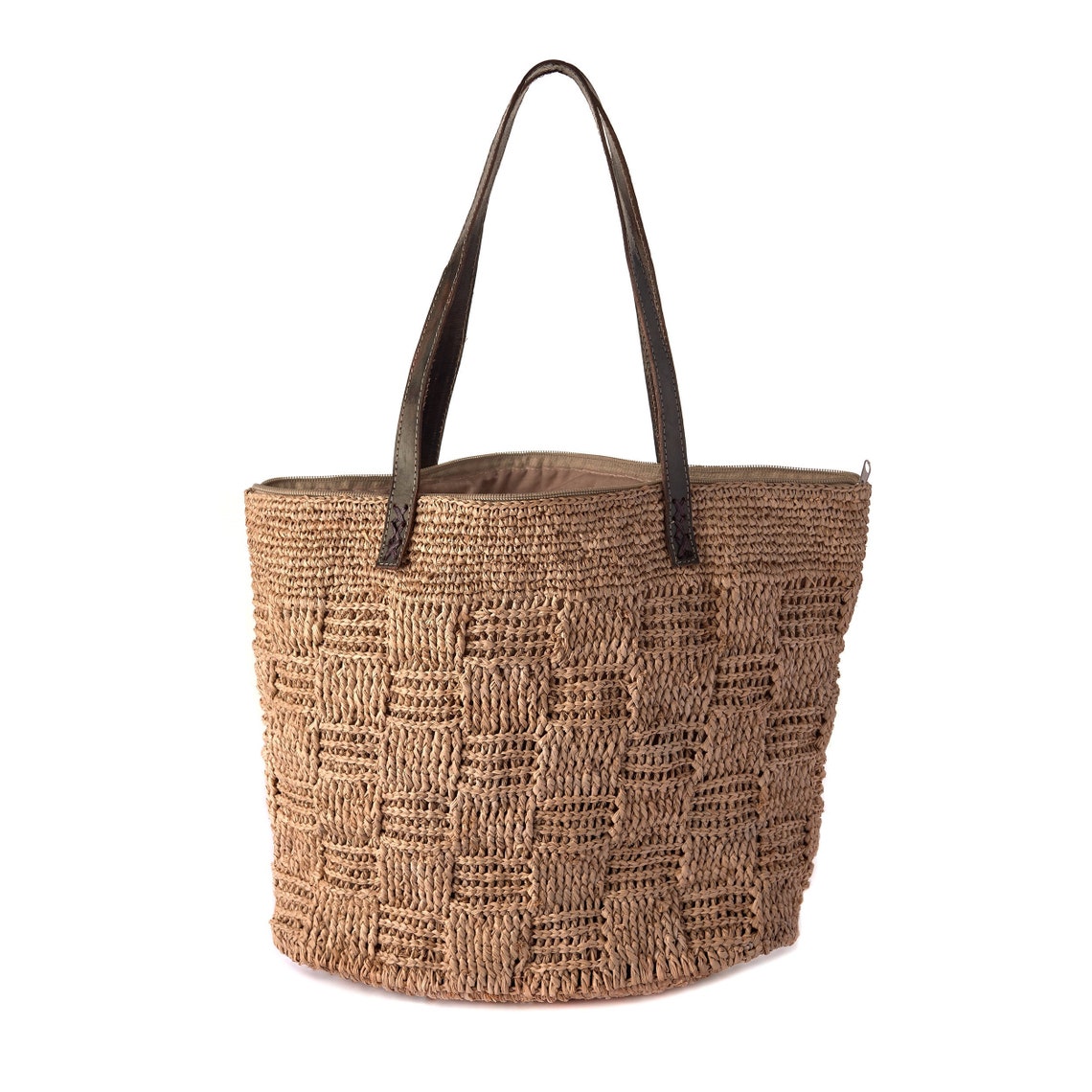 Raffia Bag Straw Bag Summer Bag Handmade Bag Natural Beige | Etsy