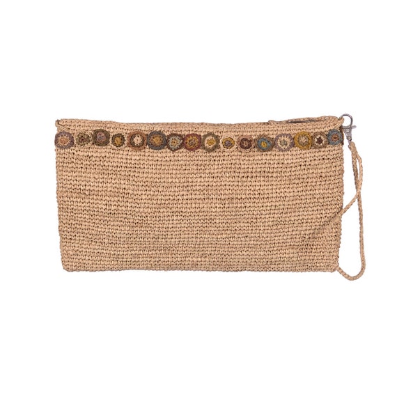raffia pouch