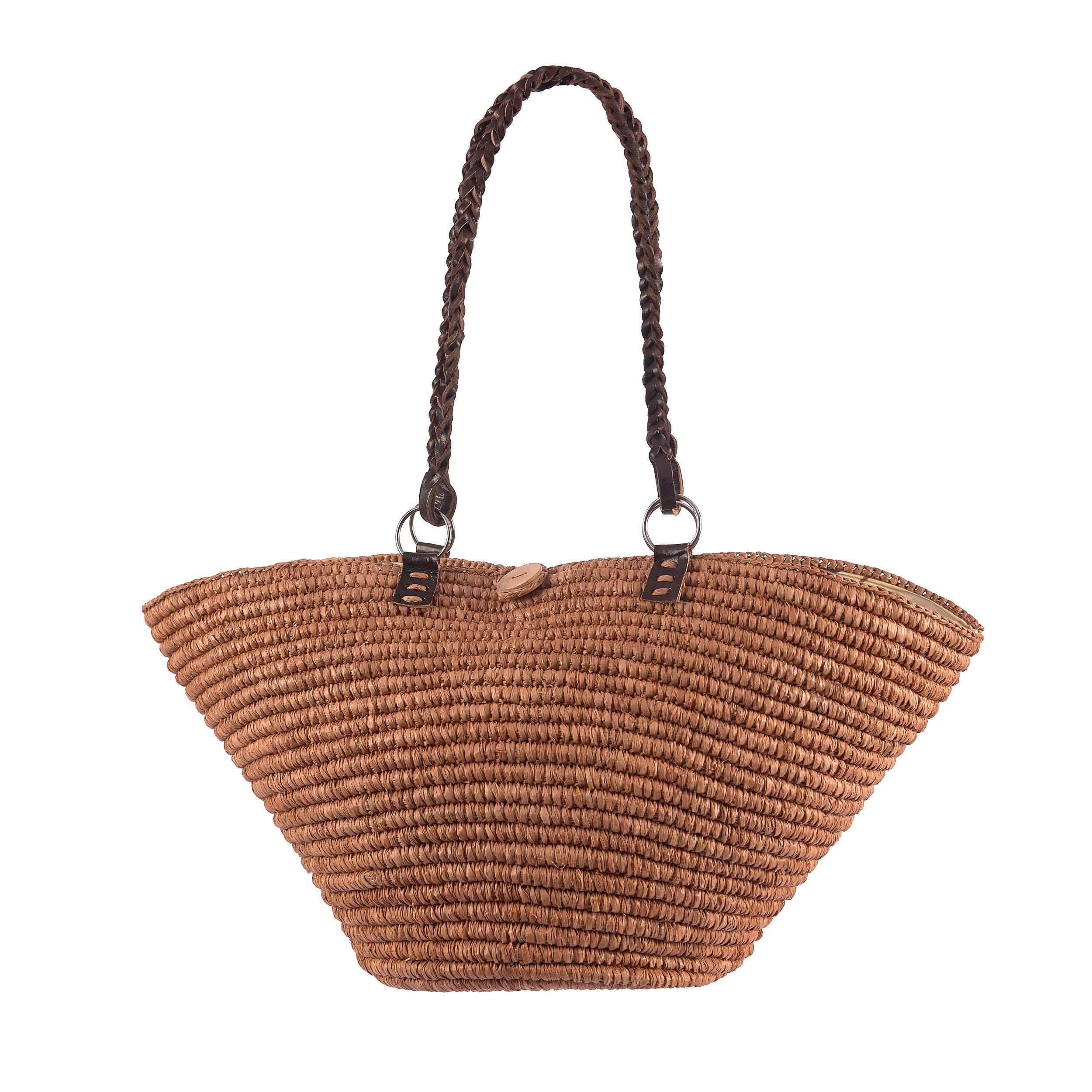Straw bag raffia bag handmade bag wicker bag natural fiber Etsy
