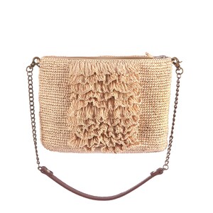 Bolso ECOLÓGICO, bolso 100% hecho a mano, bolso de paja, bolso artesanal, bolso color natural, bolso de noche, bolso mujer, bolso fibra natural