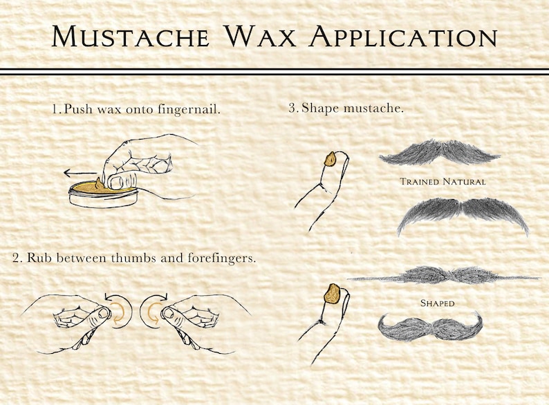 Mustache Wax Strong Hold, Easy to Apply, and Smells Great . Firm Hold