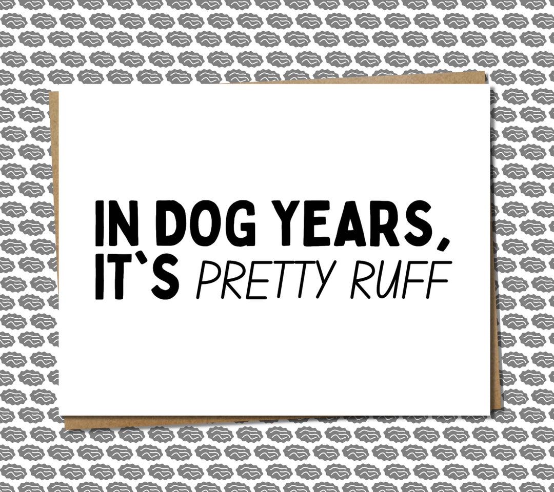 Funny Dog Birthday Card // Sarcastic Card for a Dog Owner, Dog Mom, Dog ...