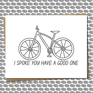 bike birthday card - funny birthday card for biker, bike rider, cyclist - birthday card for spin instructor, spin class friend, bicycle bday