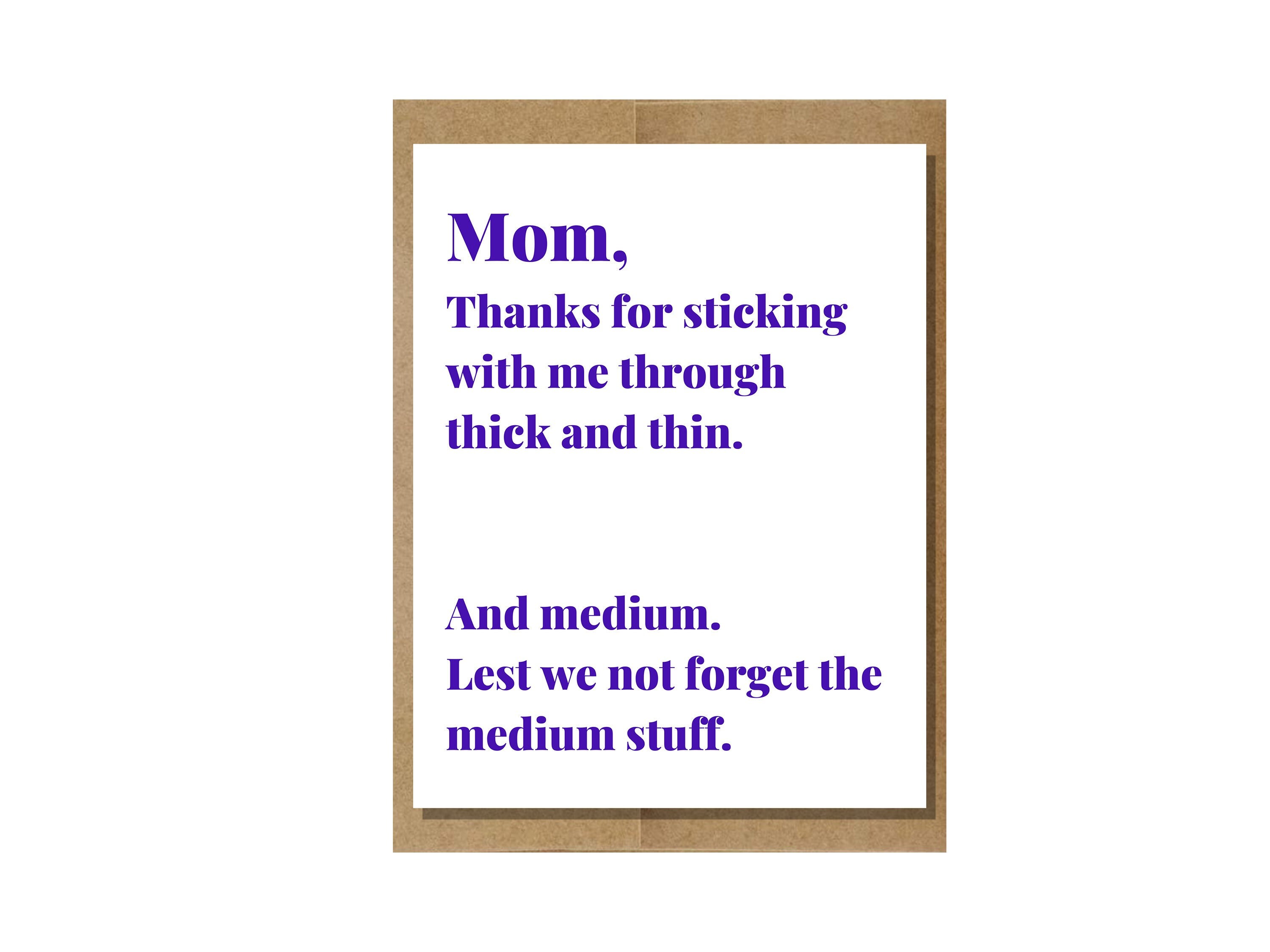 Funny Mother's Day Card Silly Mother's Day Card - Etsy