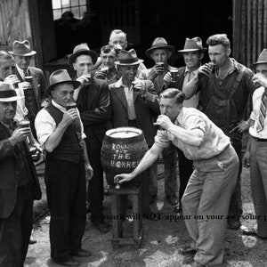5x7 1920 Last Drink Before Prohibition PHOTO Beer Liquor Rally Whiskey Party Pub Bar Speakeasy